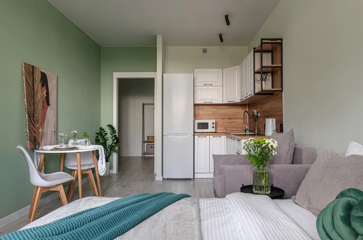 Квартира Уютная квартира-студия с качественным сервисом и панорамным ВИДОМ