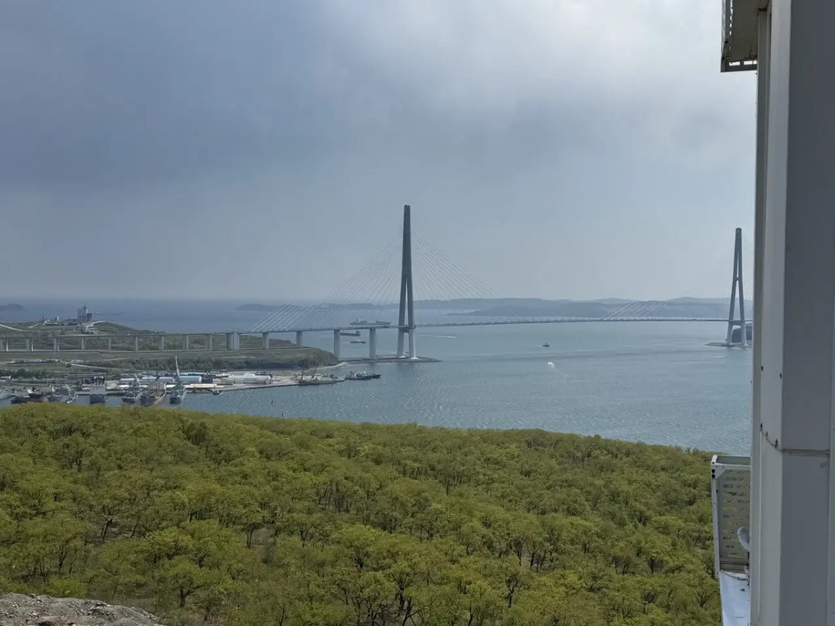 Квартира Уютная с видом на Русский мост