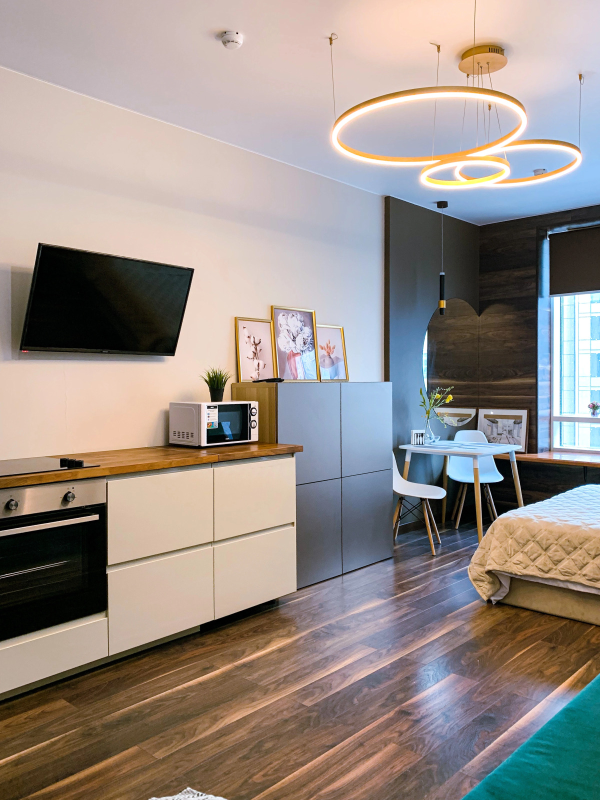 Апартаменты Просторная студия в ЖК Хедлайнер с видом на небоскребы Москва-Сити