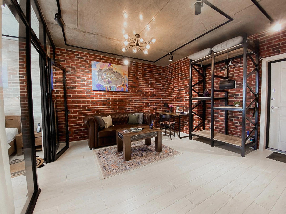 Квартира Green FOX от дизайнера в стиле Лофт