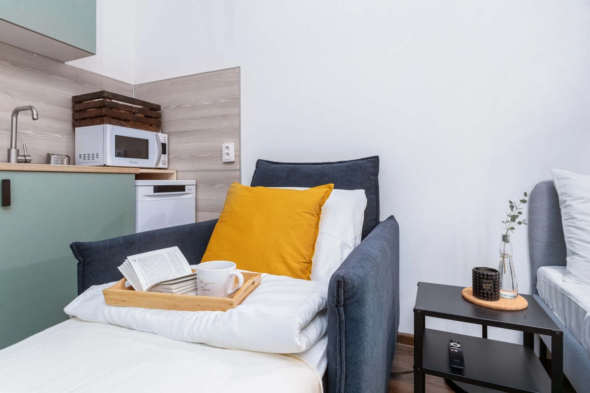 Апартаменты Арт Лайн Moderna Яркая Студия