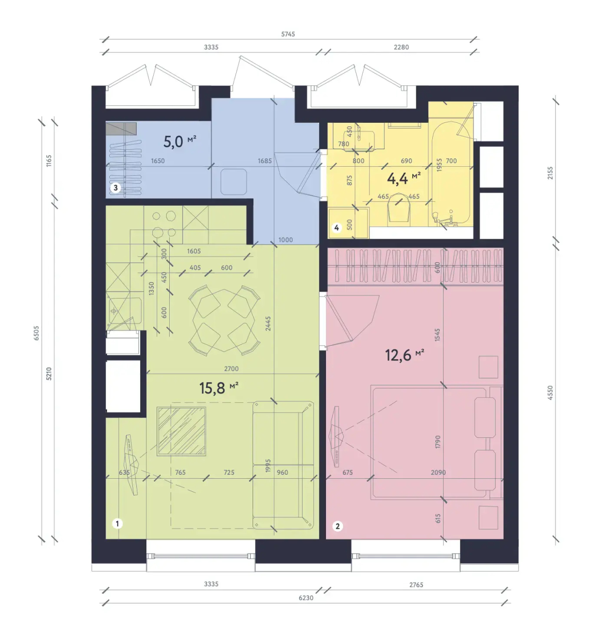Апартаменты #1 Superior Duplex for 2+2 by Lo Apartments