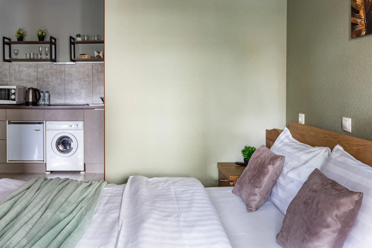 Апартаменты для двоих гостей с 1 кроватью (1 эт или 2 эт)