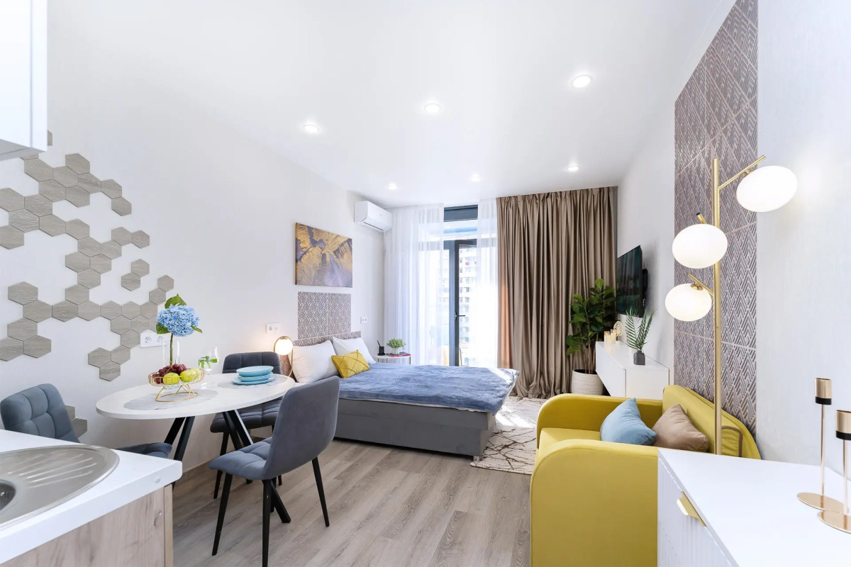 Квартира Студия с Балконом и Видом на Море