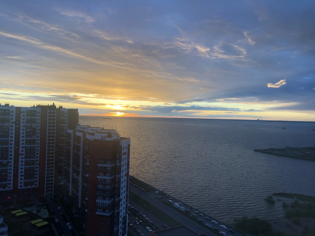 Апартаменты на 25 этаже с видом на Финский залив