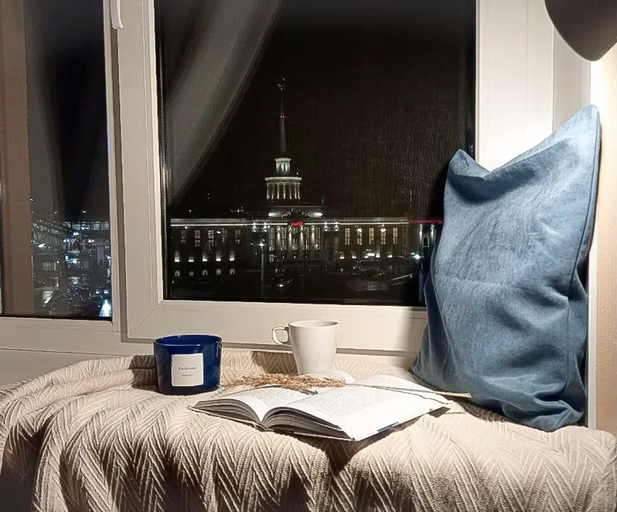 Апартаменты двухкомнатные с Видом на Привокзальную Площадь Hygge Karelia