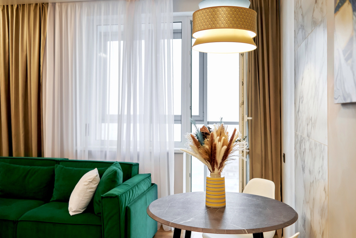 Квартира Aparts Pro Дизайнерская видовая студия у Волги в ЖК Галактика на 20 этаже