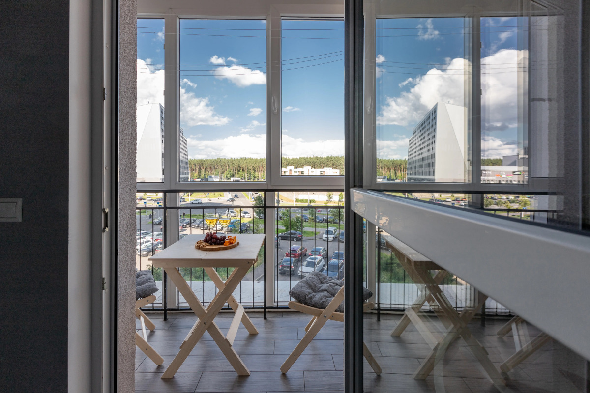 Апартаменты с уютным балконом