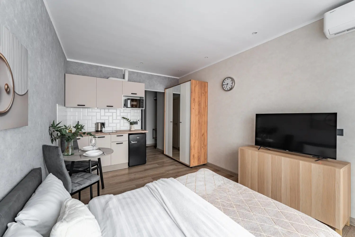 Апартаменты Светлая Студия Рядом с Метро Нижегородская