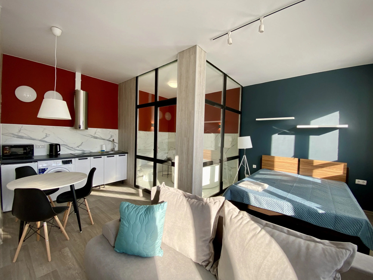 Квартира Стильная студия в центре с круглой ванной