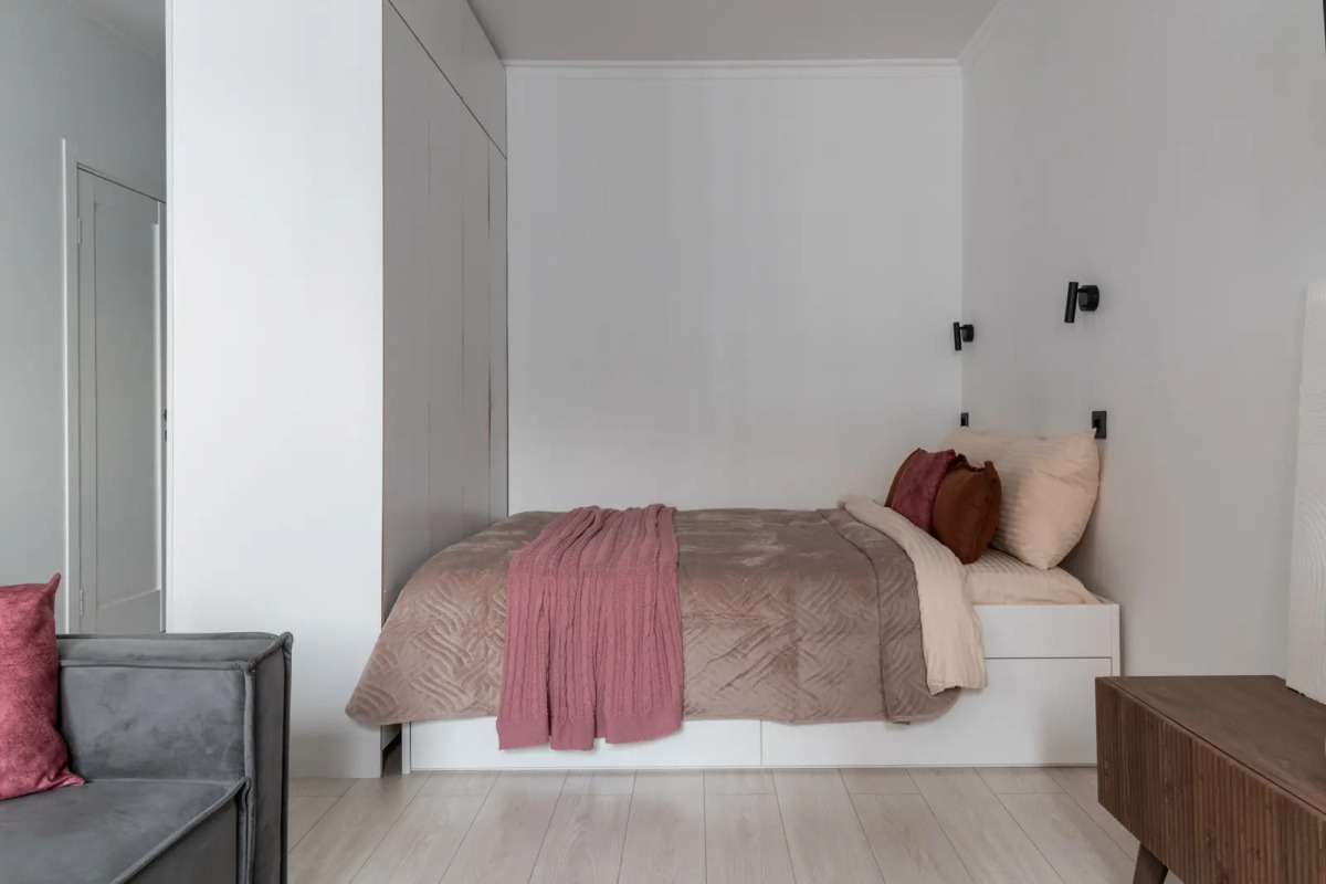 Квартира Студия серая