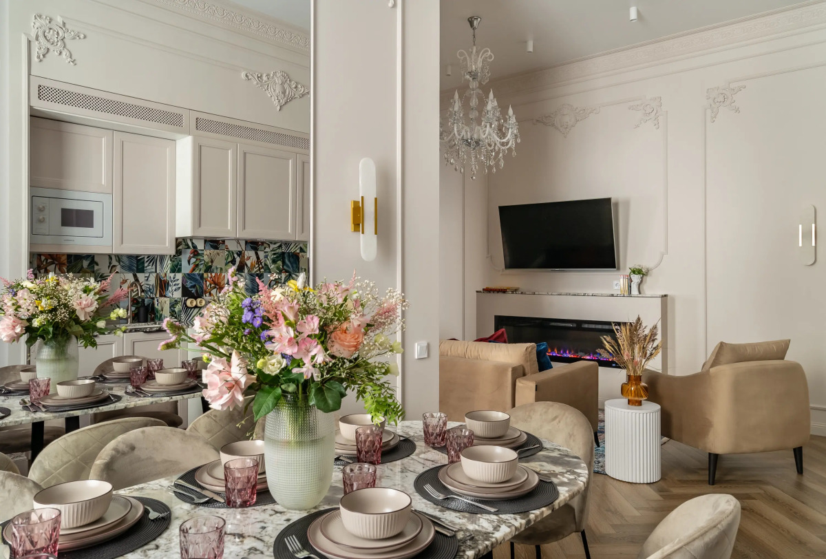 Апартаменты Дизайнерские 3х комнатные с камином Buyartapartments