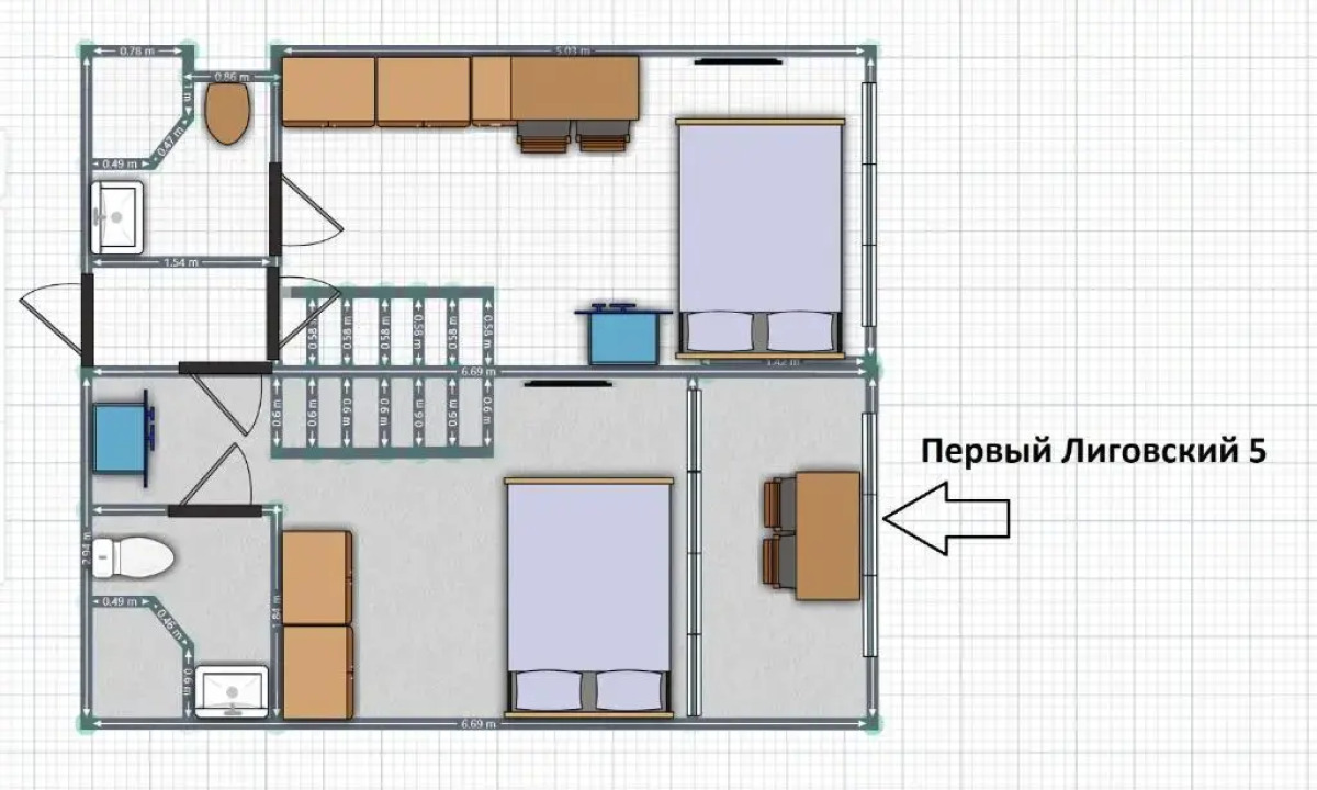 Апартаменты Первый Лиговский 271Б (4)