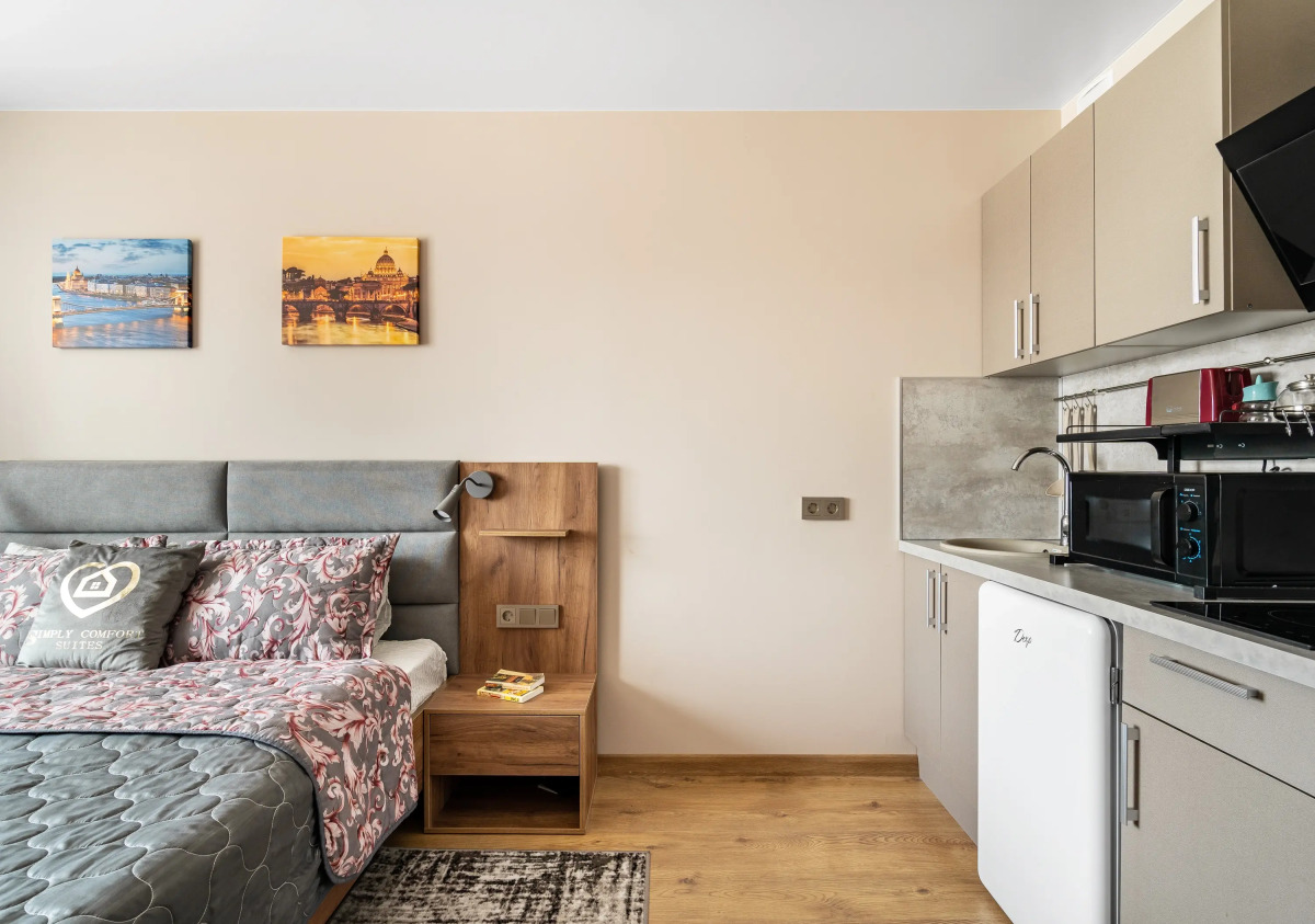 Апартаменты GLOBALSTAY. Новые студии 2 мин до метро Кировский завод