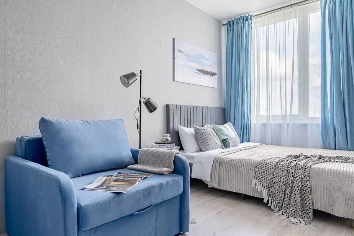 Квартира Студия на Уктусе 21 этаж вид на пруд