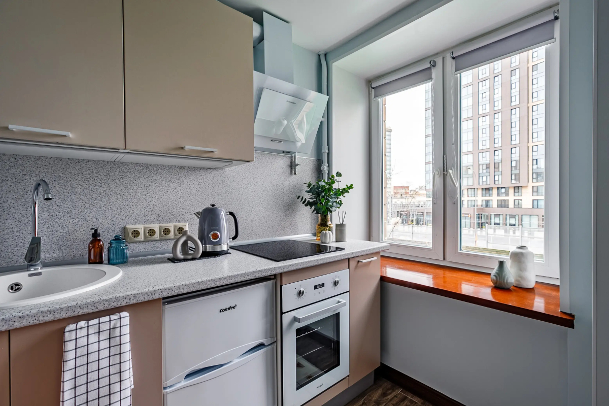 Апартаменты Butyrsky Cozy with Terrace, Parking and King-size Bed