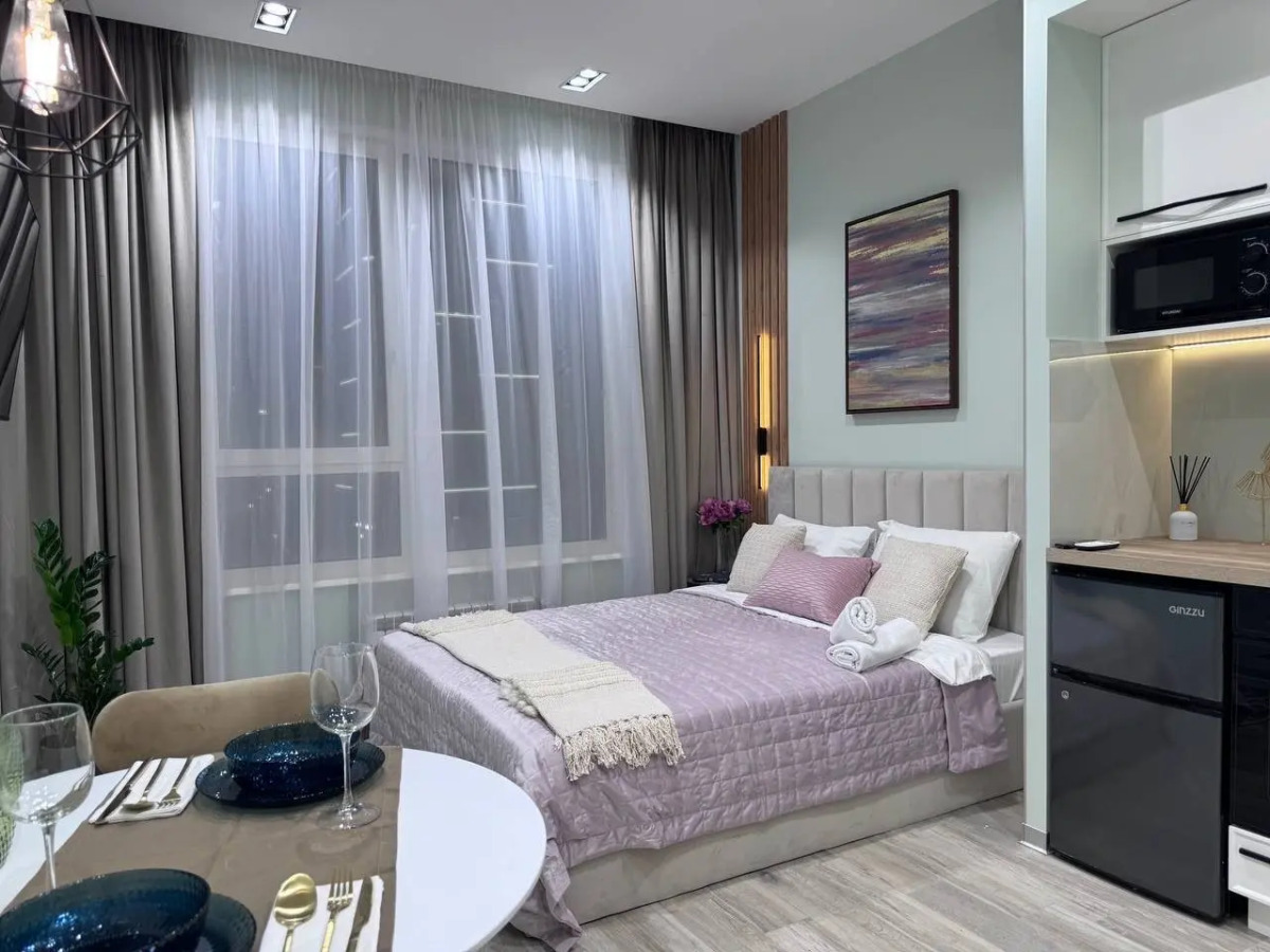 Квартира Студия Business Pink у метро Площадь Ильича