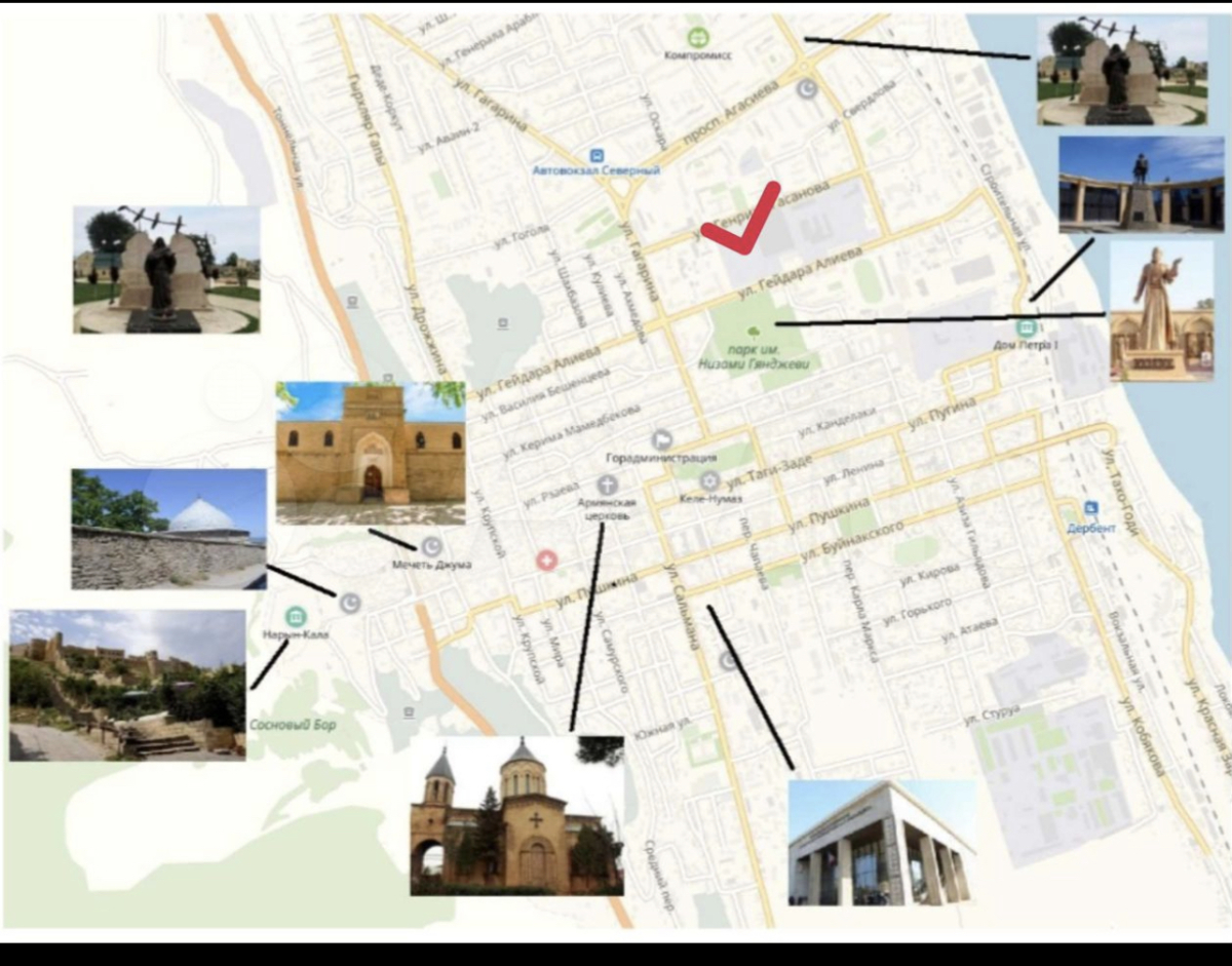 Квартира Апартаменты у фонтана на Гейдара Алиева