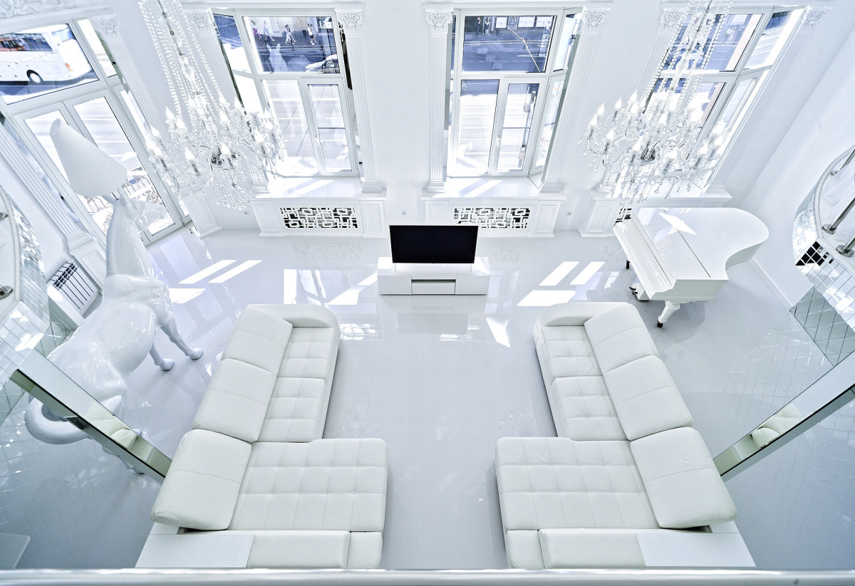 Апартаменты Двухъярусные Белоснежные на Невском 96