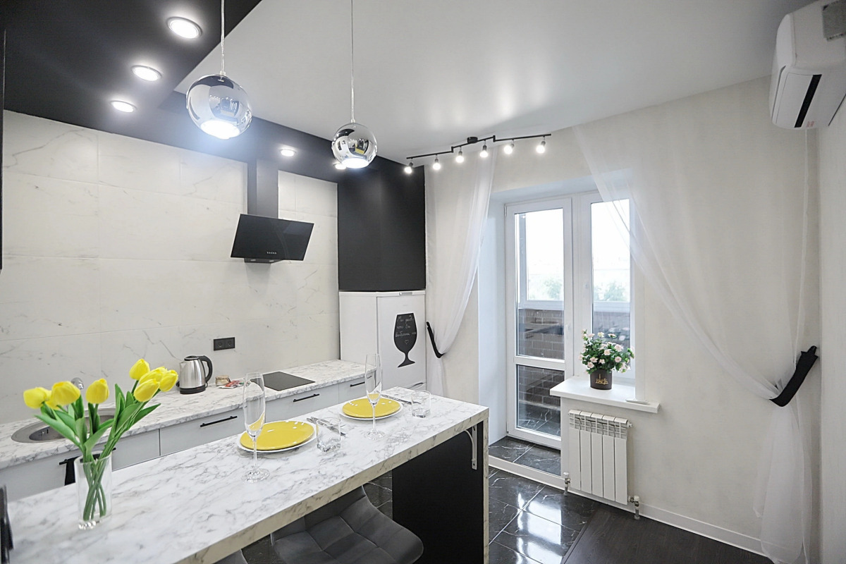 Апартаменты в самом центре с большой ванной