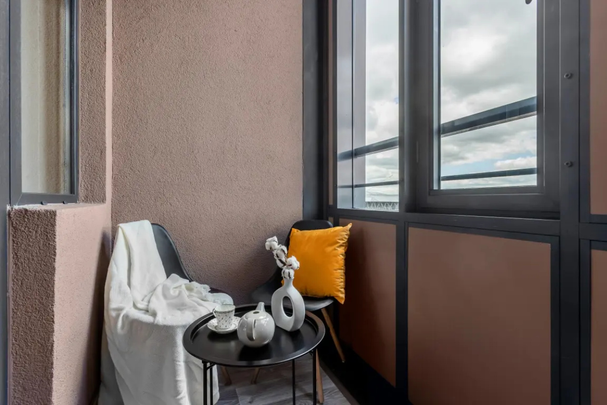 Квартира Комфорт с Балконом и Видом на Город Moderna Flat Status