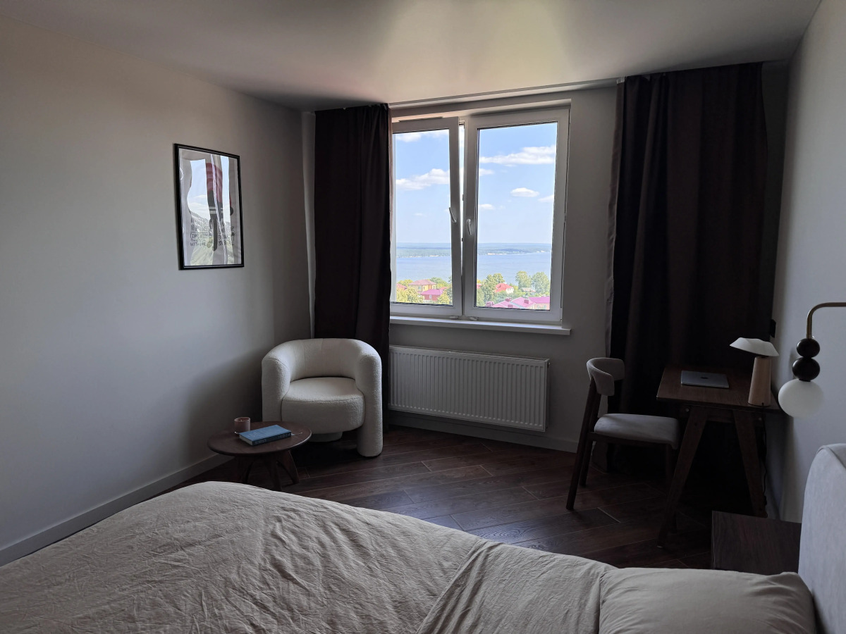 Квартира Новая 1-комнатная квартира с видом на Волгу