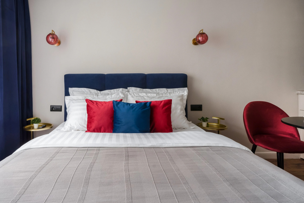 Апартаменты Savina у Моря 2 синяя студия