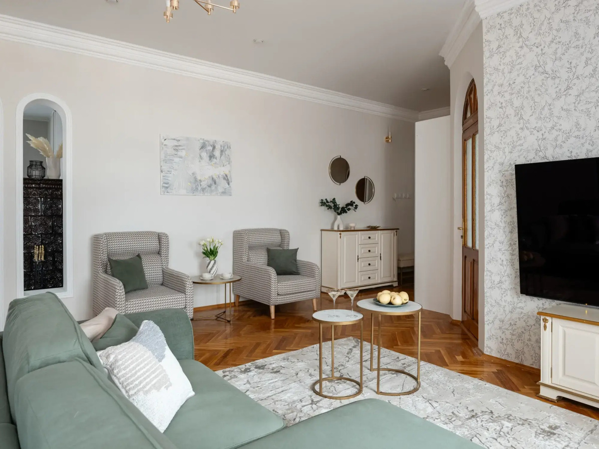 Квартира GM Apartments Новая и тихая Трехкомнатная на Тверской