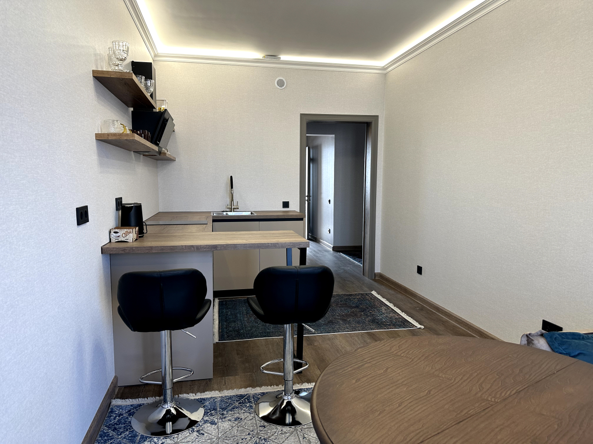 Апартаменты "Эленика" Двухкомнатая квартира в Махачкале с видом на озеро и мечеть