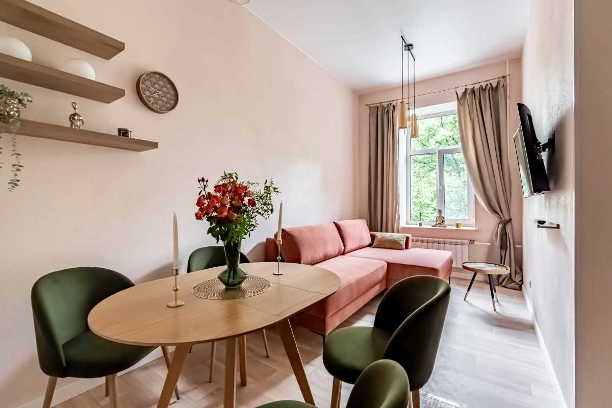 Квартира Стильная Еврооднушка рядом с Невским Проспектом