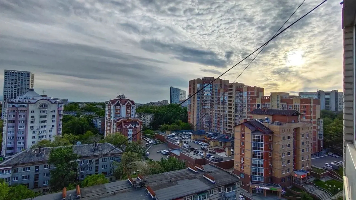 Квартира с видом на город в центре Хабаровска