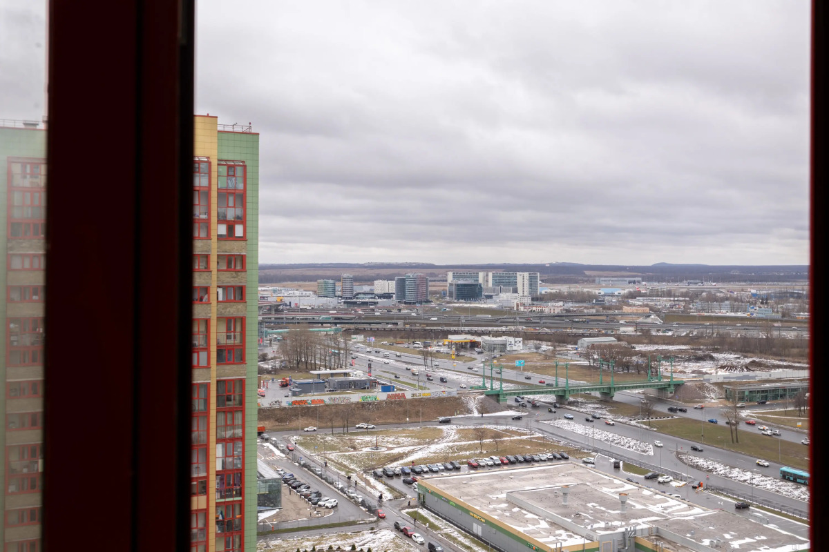 Квартира на Пулковском Шоссе с Большой Кроватью