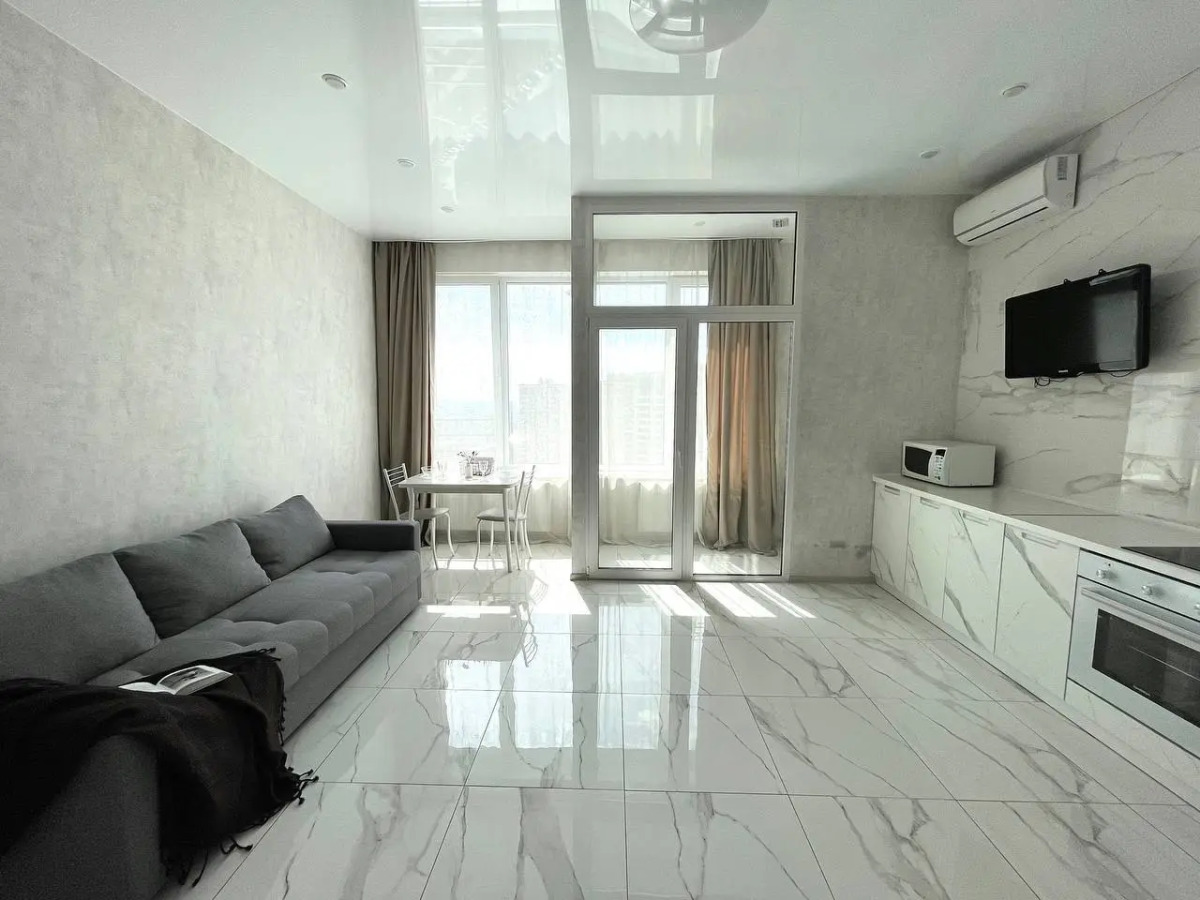 Квартира Мраморная с видом на город в ЖК Панорама