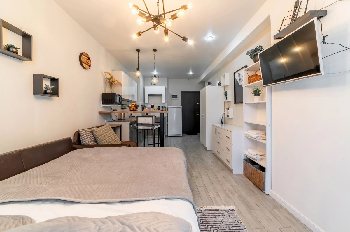 Апартаменты Sun city apartments ЖК Сокол с балконом