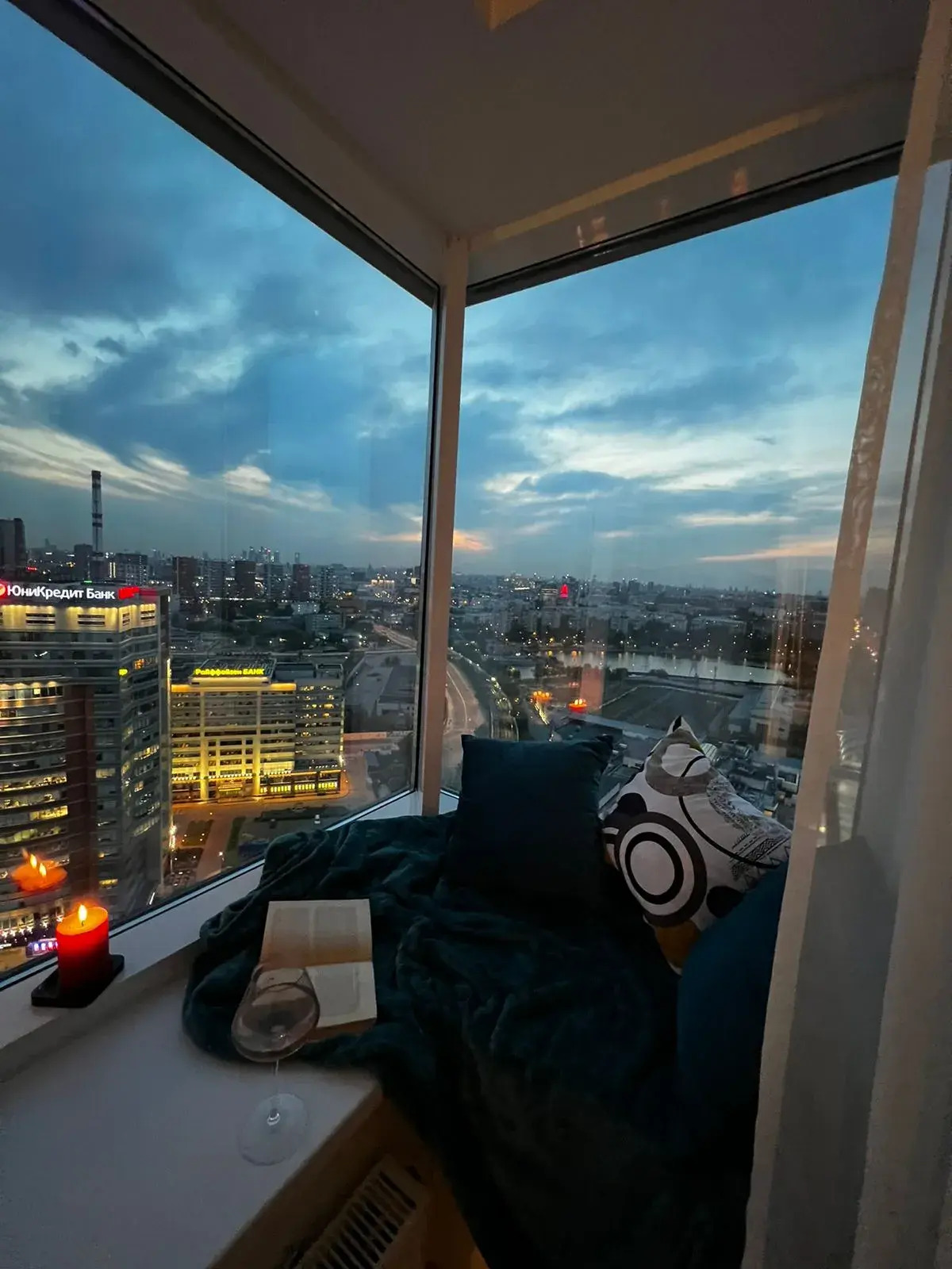 Студия Уютная с красивым видом у метро Технопарк