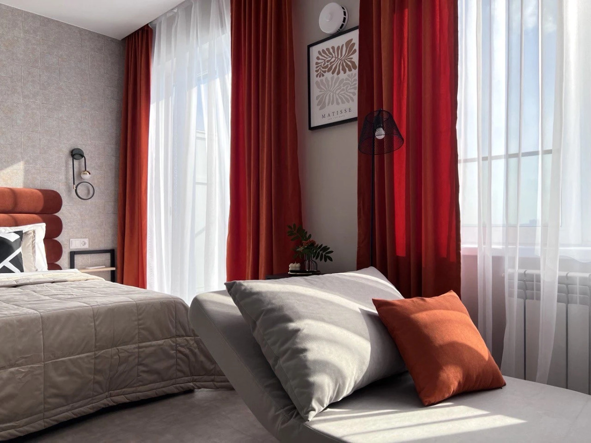 Апартаменты Bид на реку с террасы 13го этажа