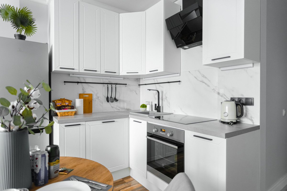 Апартаменты Lalapart Gray stone на 30 этаже небоскреба Савеловский Сити