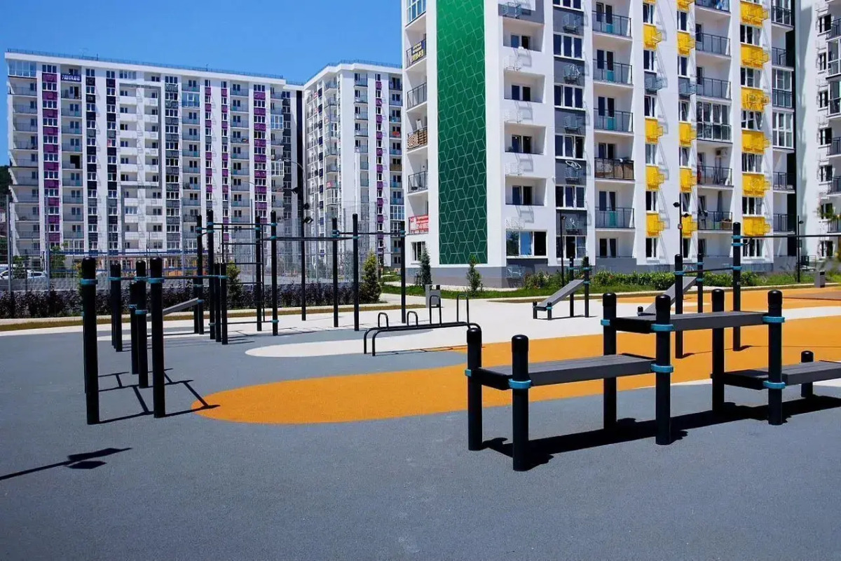 Квартира в ЖK Фрукты c Уютным Видом вo Двоp