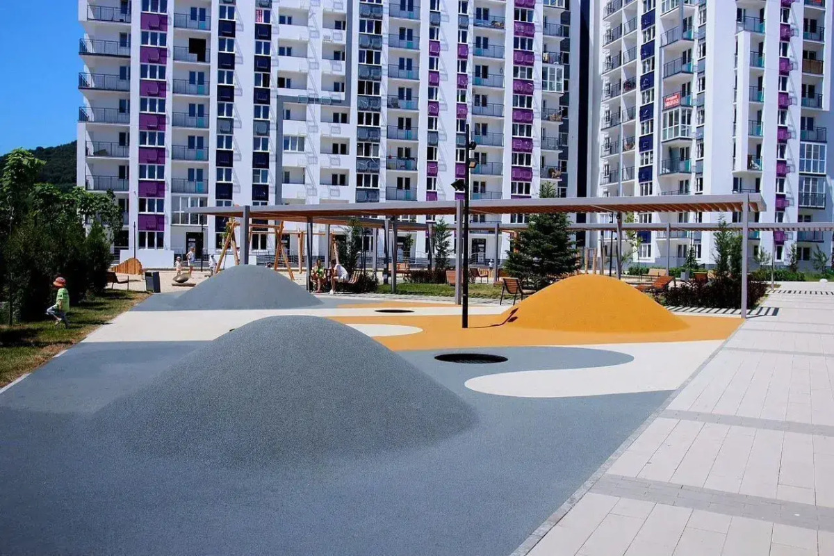 Квартира в ЖK Фрукты c Уютным Видом вo Двоp