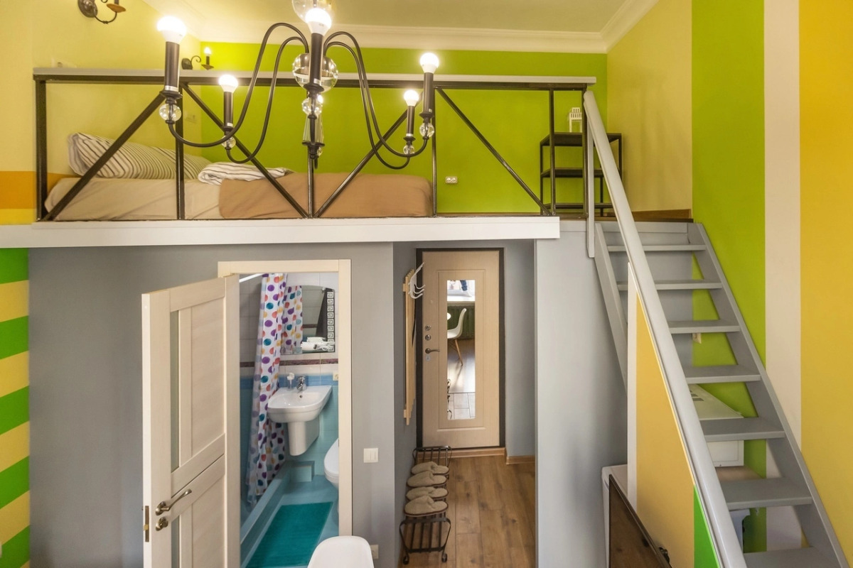 Апартаменты Nekrasoffapart Двухуровневые Green