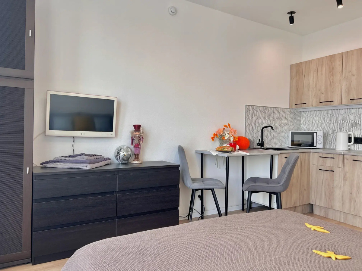 Апартаменты студия Sunmarine aparts в ЖК Мичуринский Парк