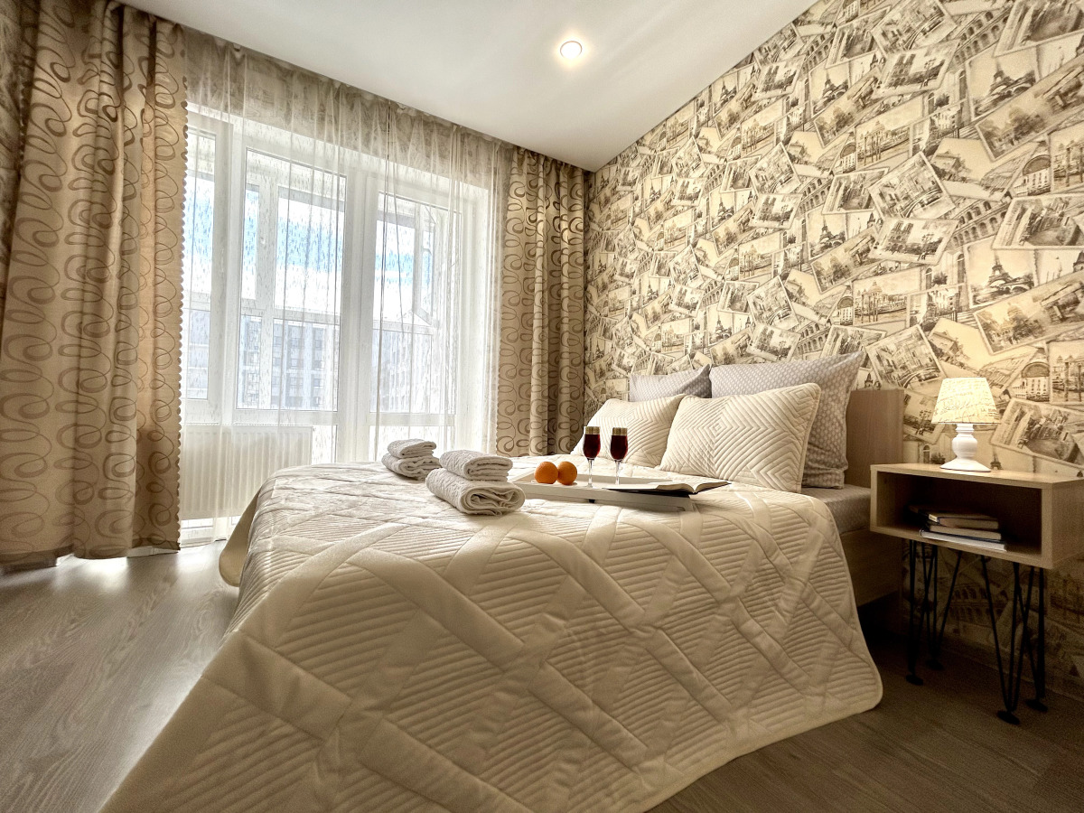 Апартаменты FSF Двухкомнатные (24 этаж) с Кофемашиной и Массажером