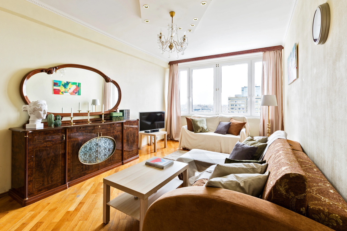 Great view on Kremlin 2 rooms apartment 23 floor