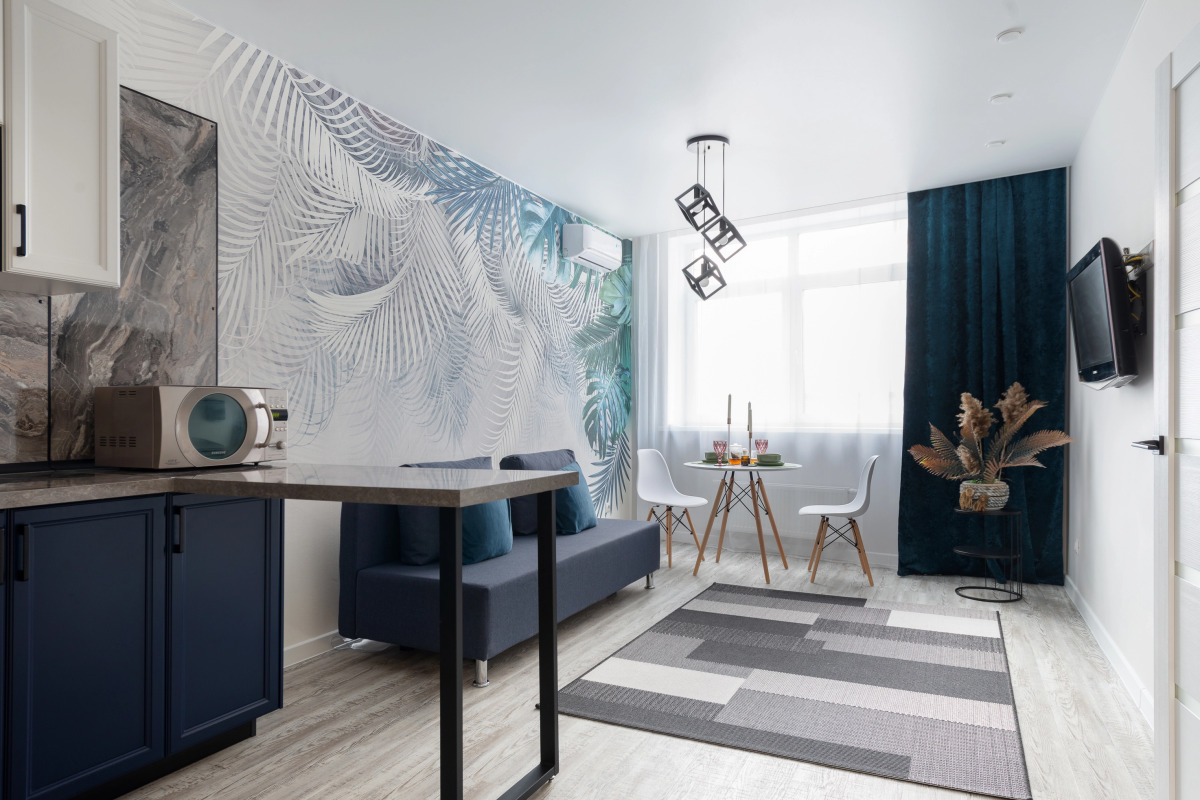 Апартаменты 1+ "Папоротник" у набережной в ЖК Европейский берег