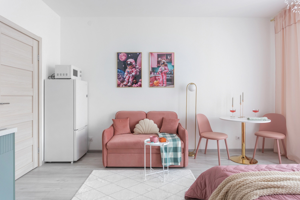 Квартира 50 Оттенков Розового