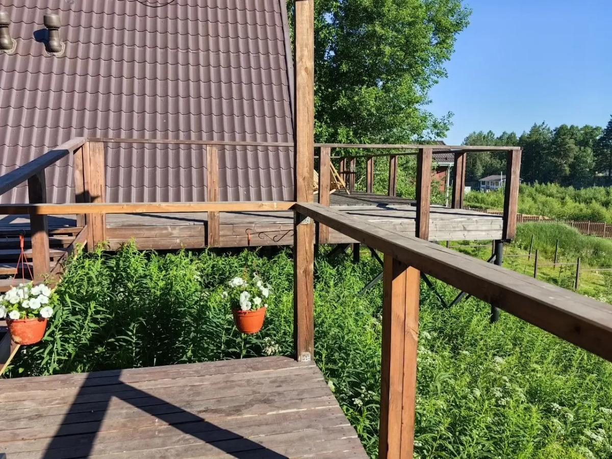 Частный дом A-frame с сауной у Игоры