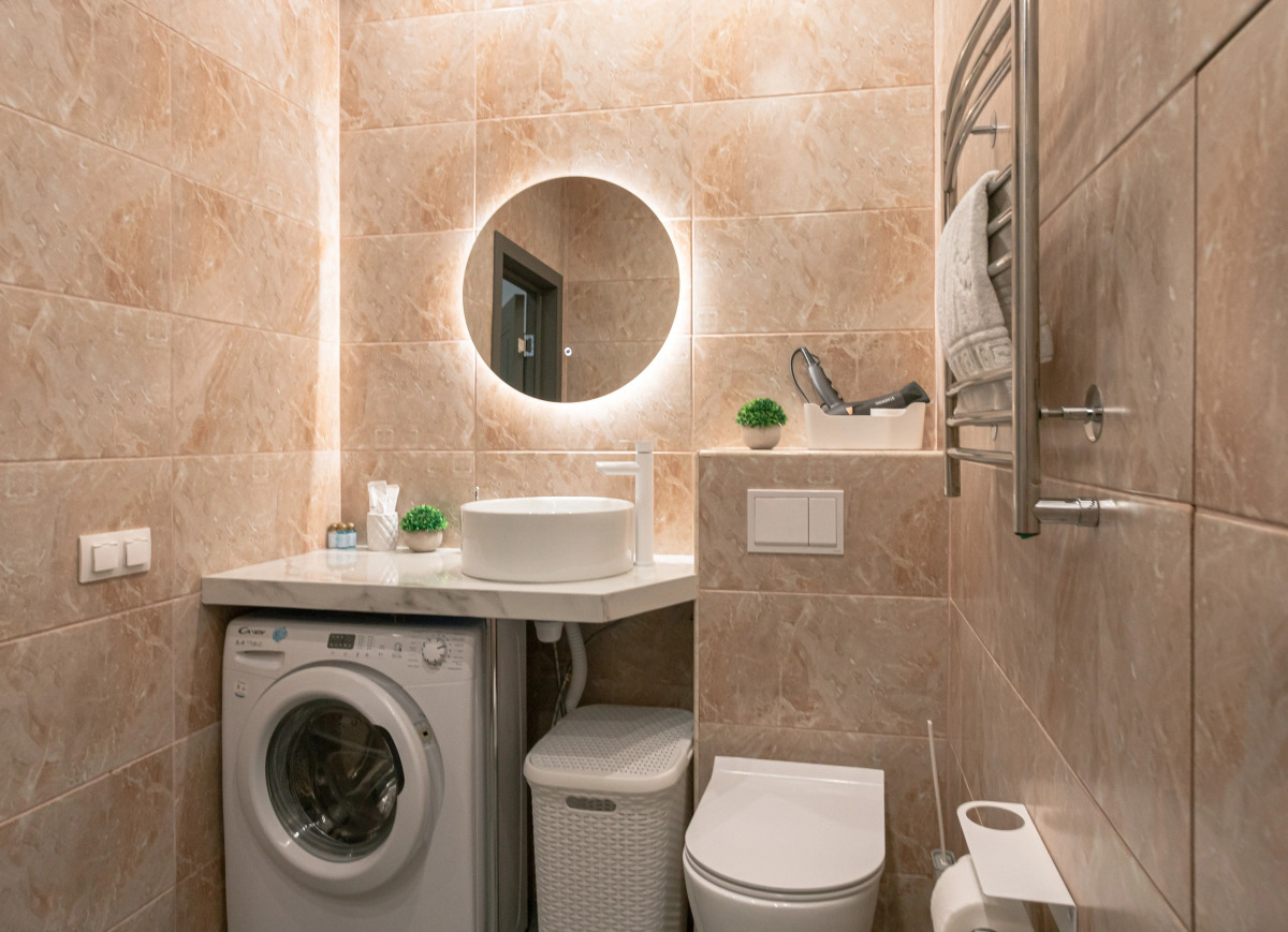 Апартаменты Lalapart Gray stone на 30 этаже небоскреба Савеловский Сити