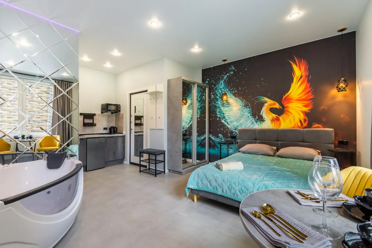 Апартаменты Роскошная Студия с Джакузи в Жк Миниполис Дивное