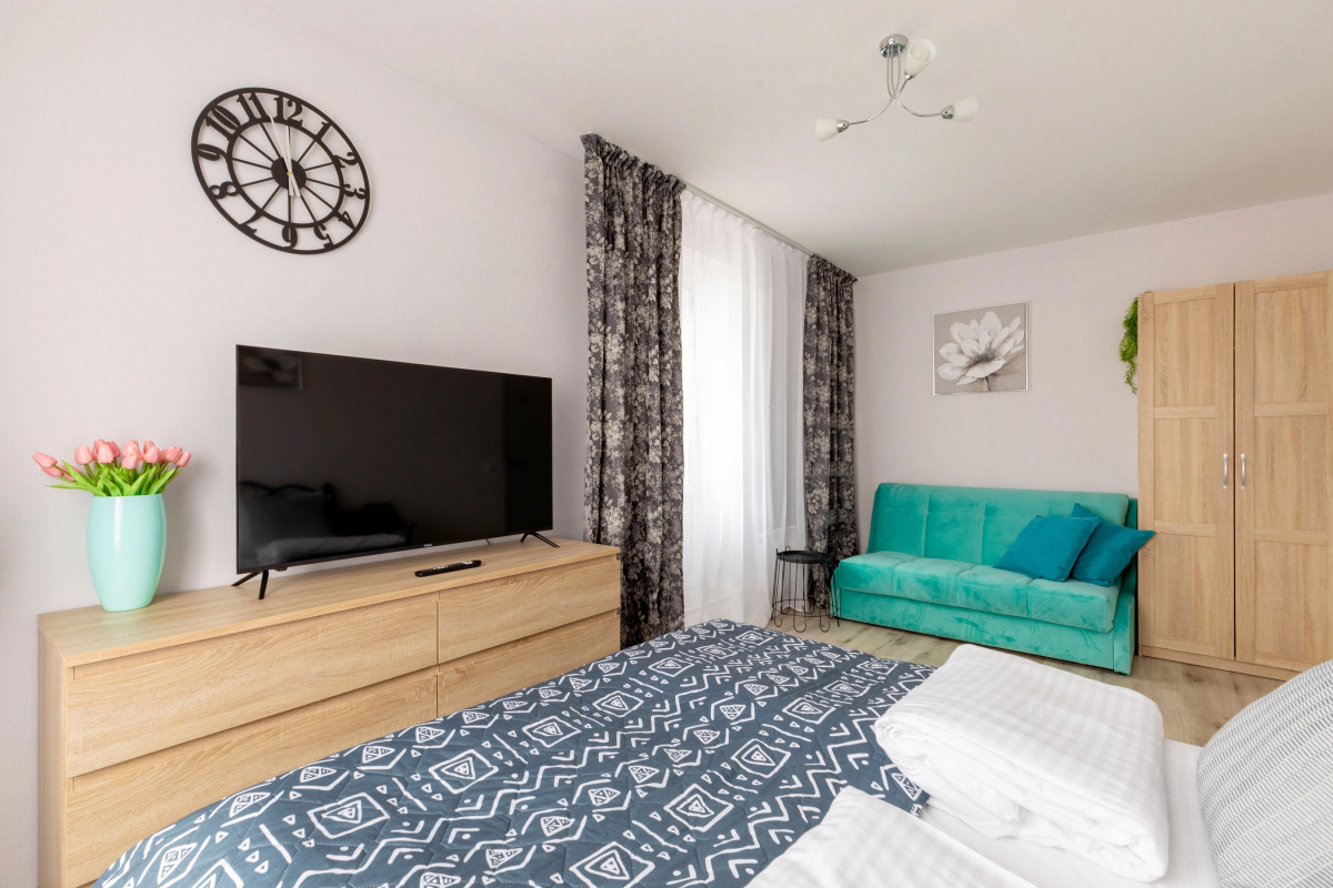 Апартаменты Живи в Курортном однокомнатная квартира Садовая 90