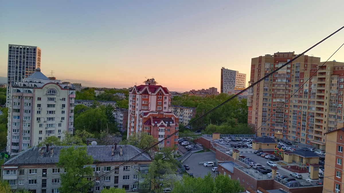 Квартира с видом на город в центре Хабаровска